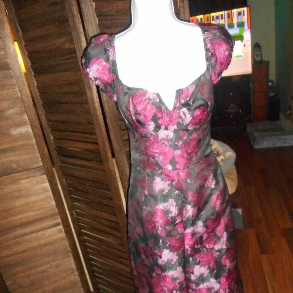 NWT Lulus jewel tone floral jumpsuit, size Medium - Picture 10 of 14